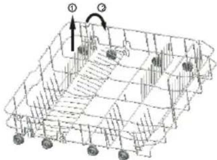 Guzzanti GZ 8705A - \* Klappstacheln des unteren Geschirrkorbs - 2