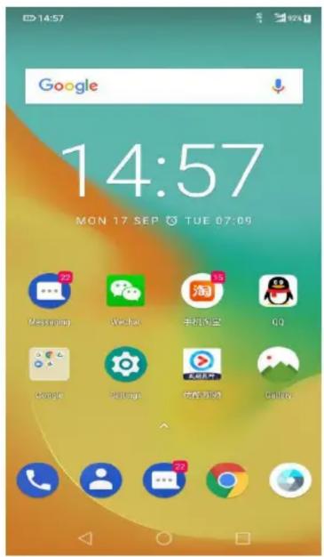 14:57 Google MON 17 SEP TUE 07:09 22 Message WeChat 手机沟通 QQ Google Settings 我的电脑 Call
