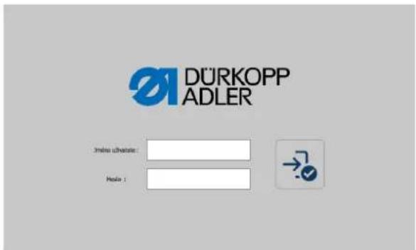 Dürkopp Adler 878-M PREMIUM - Přihlášení uživatele - 4
