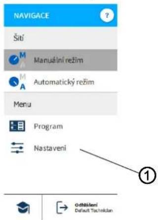 Dürkopp Adler 878-M PREMIUM - Provedení všeobecných nastavení (přístup technika) - 2