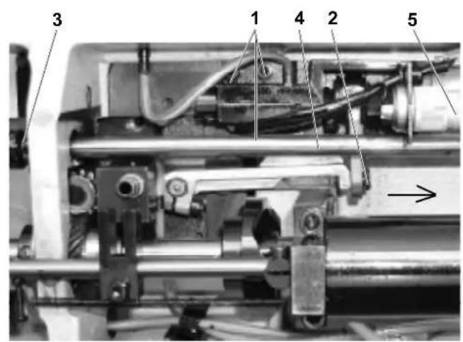 Dürkopp Adler 4181i - Setting the switching of electromagnets - 2