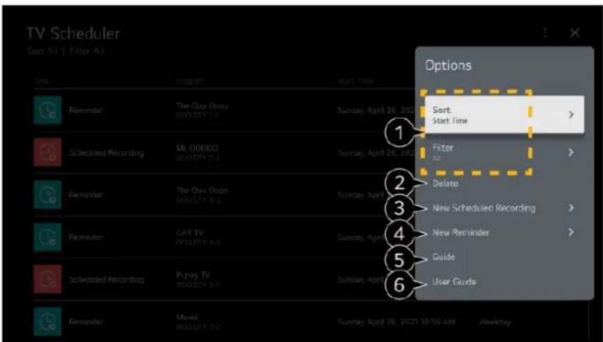 LG 43NANO753PA - Using the TV Scheduler - 1