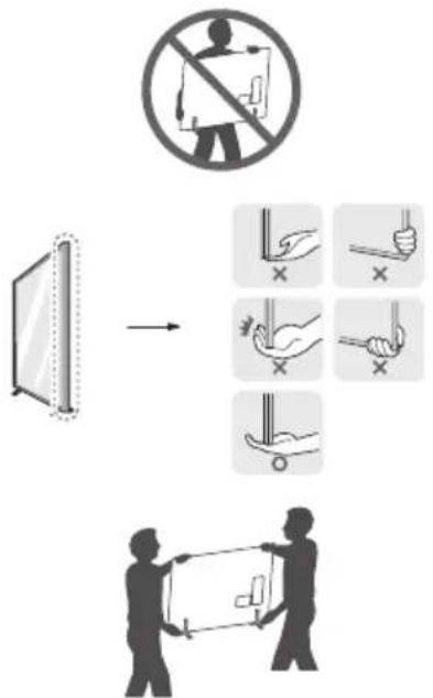 LG 43NANO753PR - Lifting and moving the TV - 1