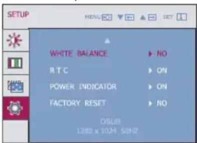 LG W2361VG - Main menu Sub menu Description - 3