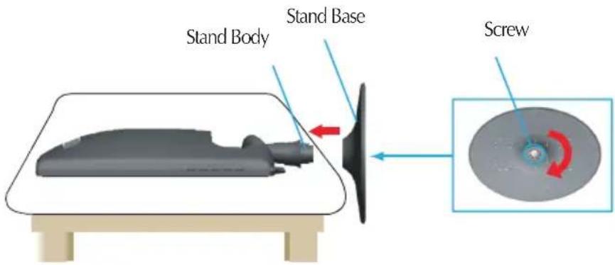 LG W2361VG - Connecting the stand - 1