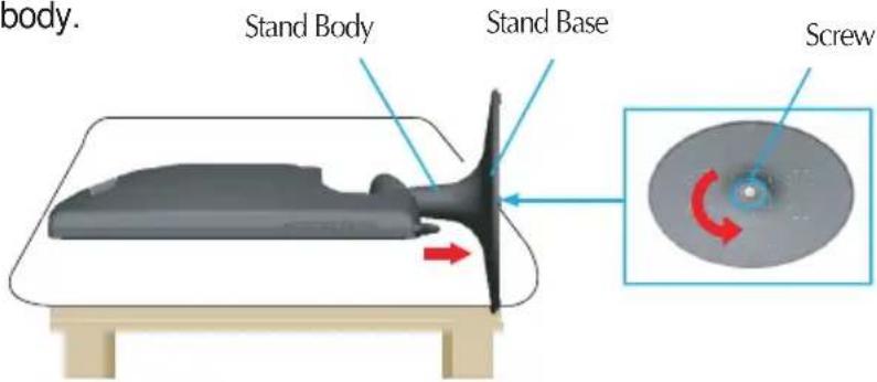 LG W2361VG - Disassembling the stand - 1