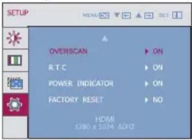 LG W2361VG - Main menu Sub menu Description - 4