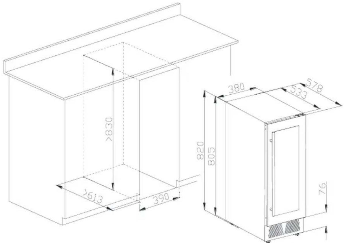Guzzanti GZ-49B - ■ Hinweise zur Installation des eingebauten Gerätes - 1