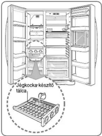Jégkocka-készítő tálca