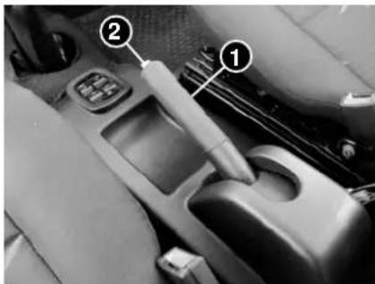 Tata Sumo - Parking brake lever : - 1