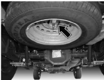 Tata Sumo - Fitment of spare wheel : - 4