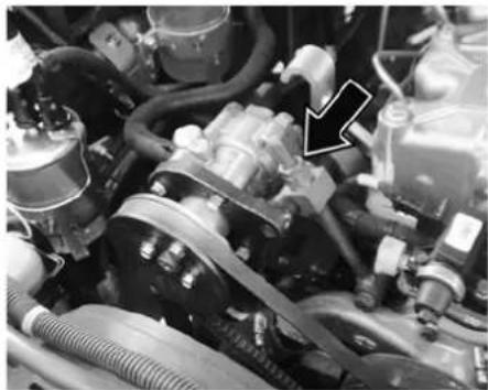 Tata Sumo - Power steering pump belt tension Check - 1
