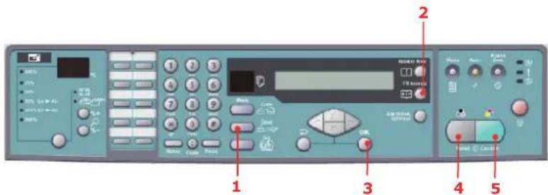 OKI ES5460 MFP - Odesílání dokumentů na souborový server - 1