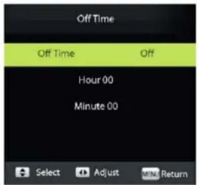 Vivax TV-32S61T2 - Off Time (Време на исклучување) - 1