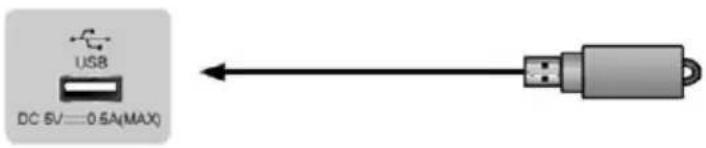 USB DC 5V=0.5A(MAX)