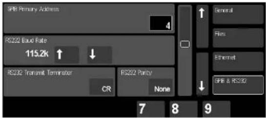 SRS SR860 - GPIB and RS-232 Settings - 1