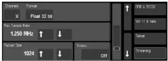 SRS SR860 - Streaming Settings - 1