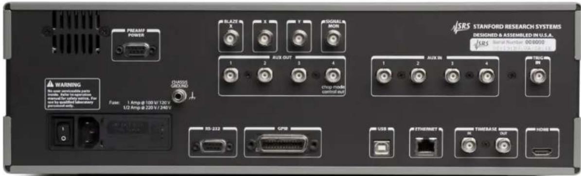 SRS SR860 - Rear Panel - 1