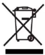 Prohibition sign showing a trash bin crossed out by a diagonal line, indicating no waste or discharge.