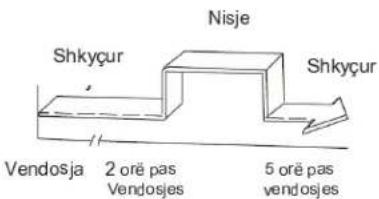 Nisje Shkyçur Shkyçur Vendosja 2 orë pas Vendosjes 5 orë pas vendosjes