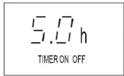 5.0 h TIMER ON OFF