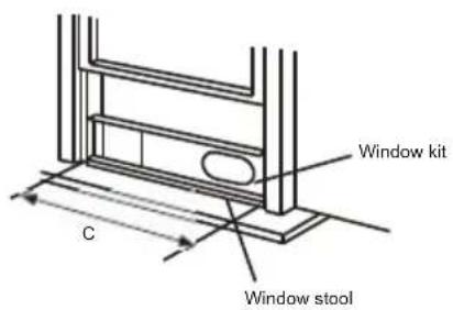 Window kit C Window stool