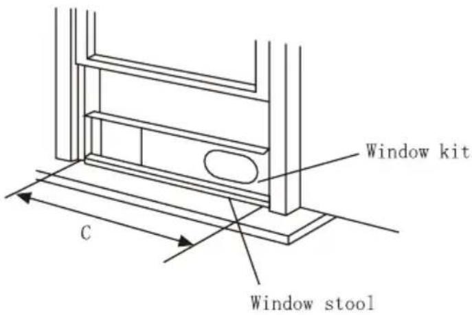 Window kit C Window stool