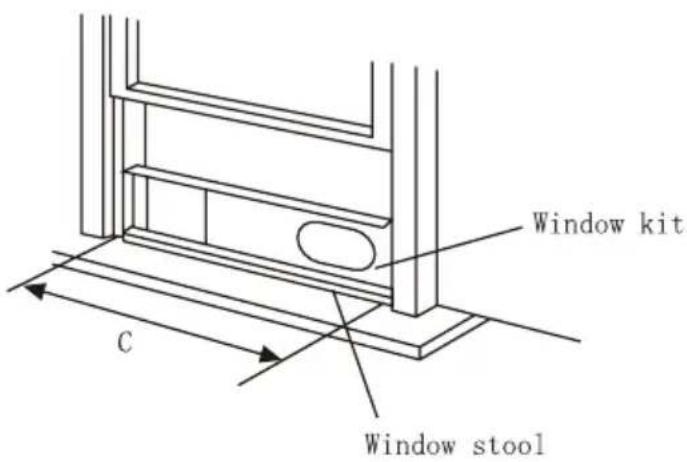 Window kit C Window stool