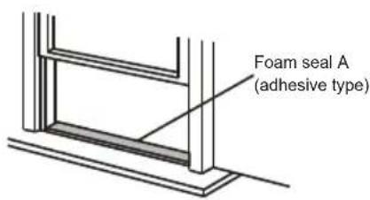 Foam seal A (adhesive type)