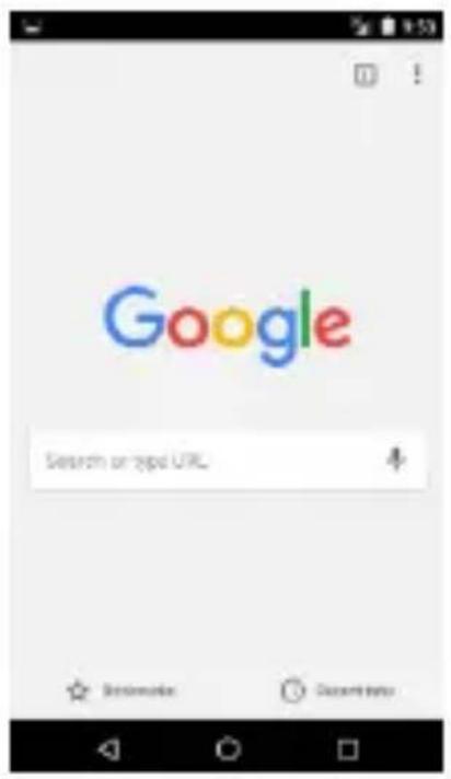 Google Search on type URL