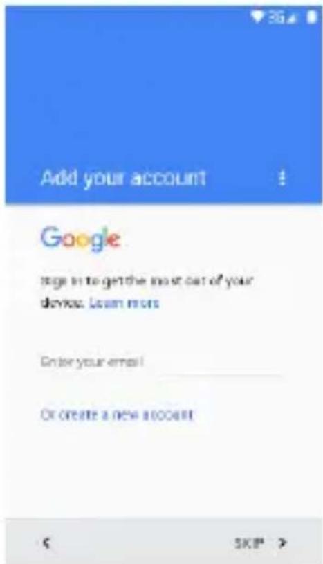Add your account Google page in to get the most out of your device. Learn more Enter your email Or create a new account