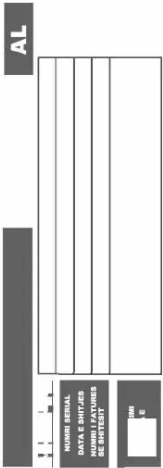 NUMRI SERIAL DATA E SHITJES NUMRI I FATURES SE SHITESIT NUMI E