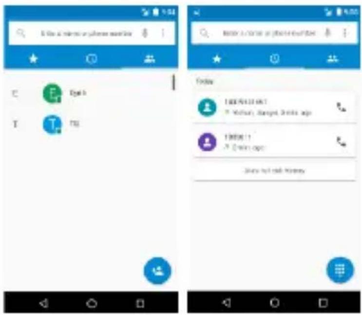 Screenshot of a mobile app interface showing chat messages and a chat log with user details.