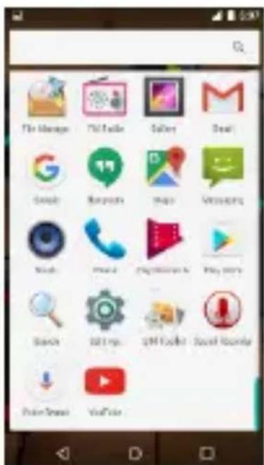 File Manager TV Guide Gallery Search Google Mapsys Maps Messages Music Phone Playbox Play history Search 801 fps 24M fps Sound Rounder Video Stream YouTube
