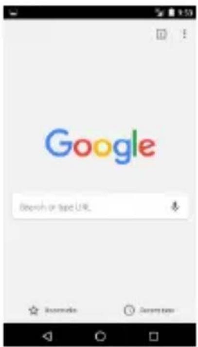 Google Search or type URL.