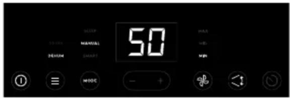 SO FOR DEAVIUM MOSSIP MANUAL SMART 50 MAX MIN MODE - +