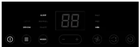 21.50P 17:50 P.M.M.M.L. 36HUM 34A/RT 88 MAX MΩ MIN ① ≡ MODE - +