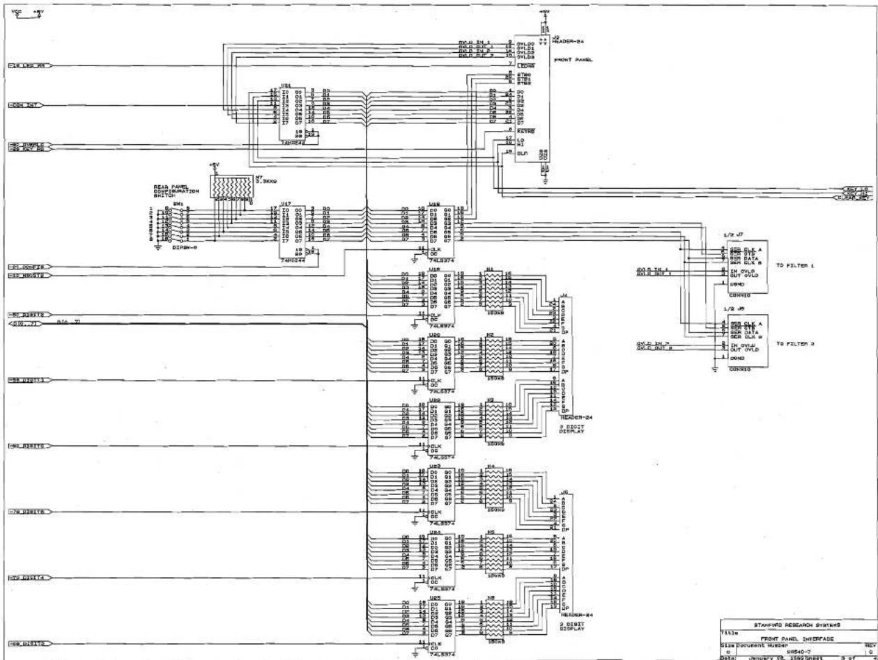 SRS SR650 - Miscellaneous Parts List - 10