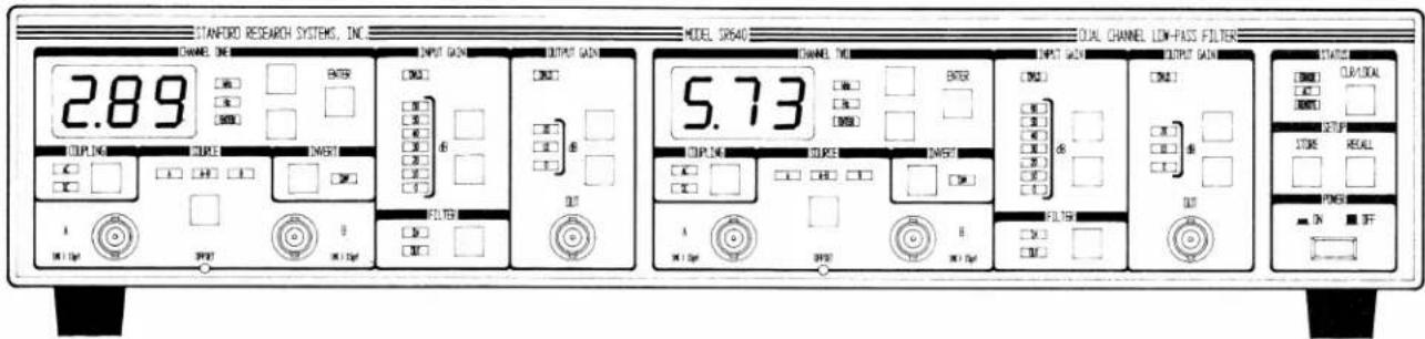 SRS SR650 - FRONT PANEL SUMMARY - 1