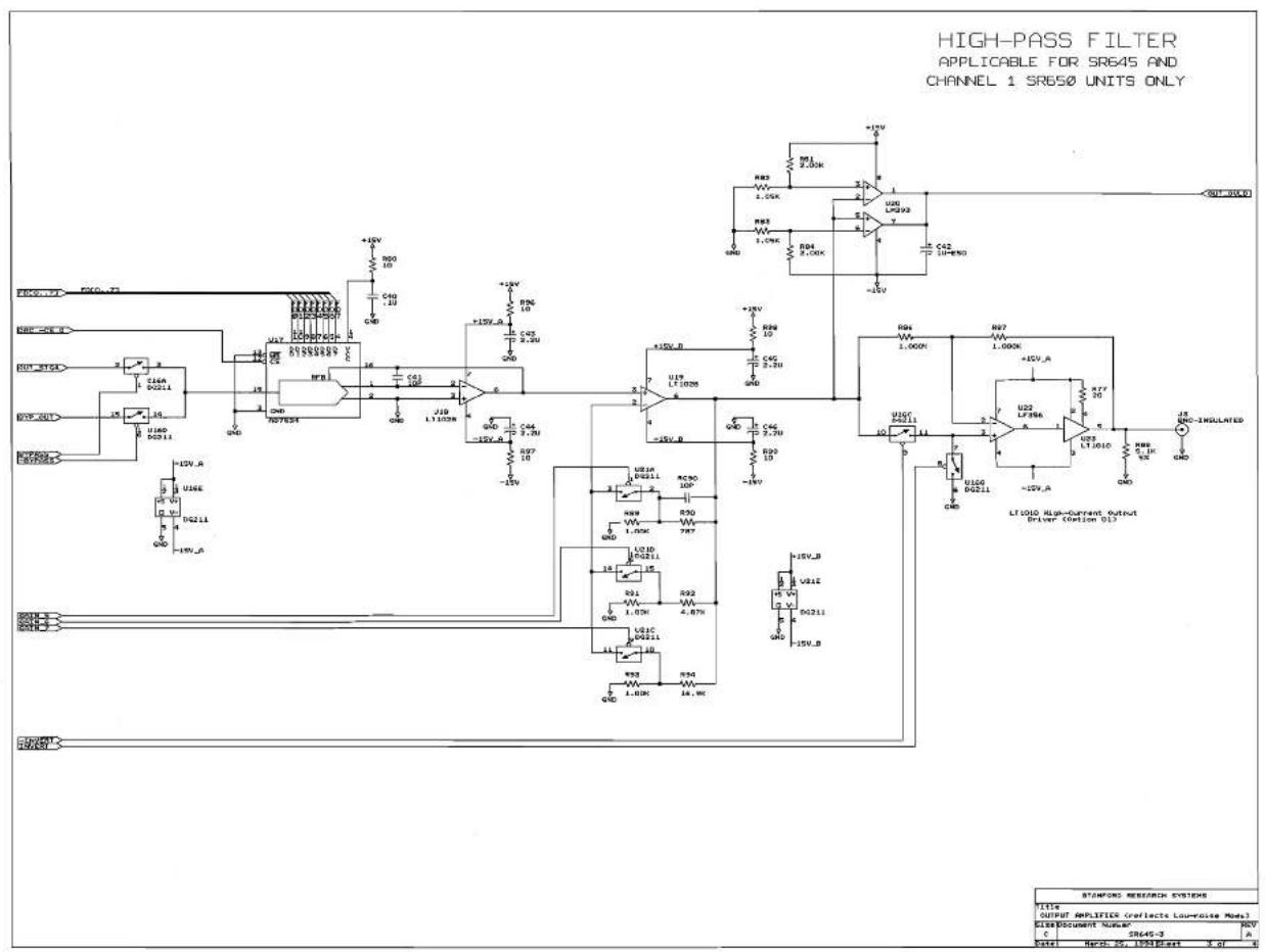 SRS SR650 - Miscellaneous Parts List - 6