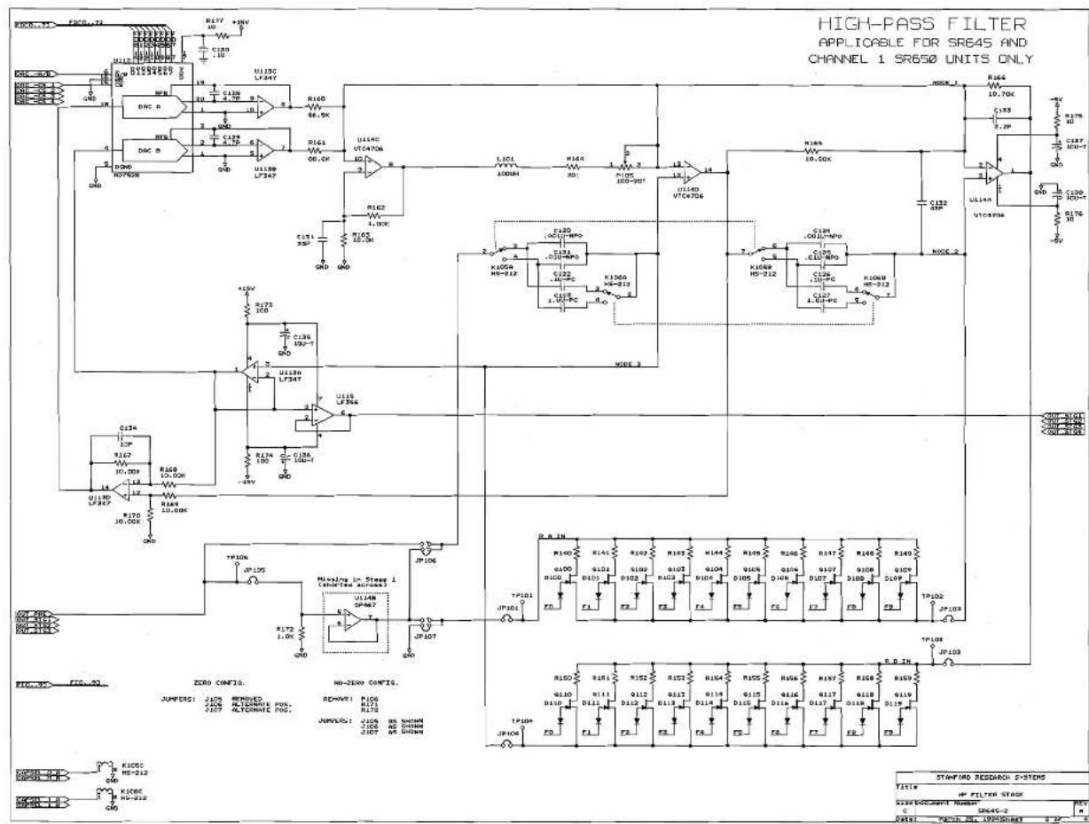 SRS SR650 - Miscellaneous Parts List - 4