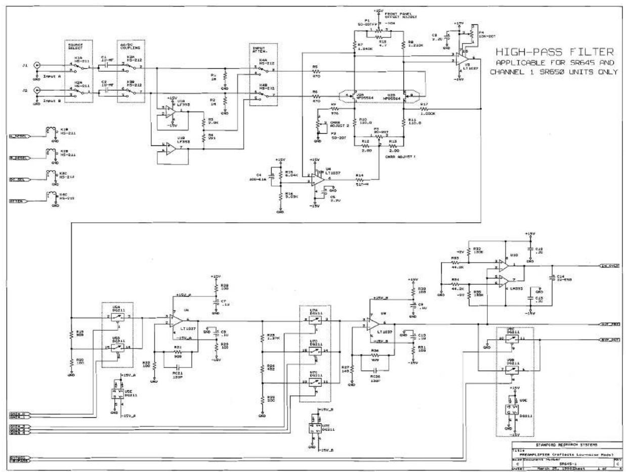 SRS SR650 - Miscellaneous Parts List - 2