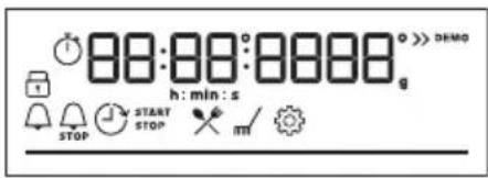 88:88:00000 h: min:s g DEMO STOP START STOP m/ STOP STOP STOP