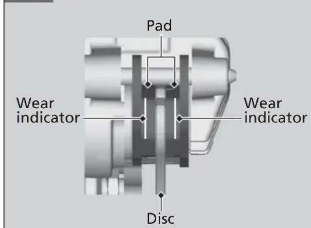 Honda CRF300L (2013) - Inspecting the Brake Pads - 1