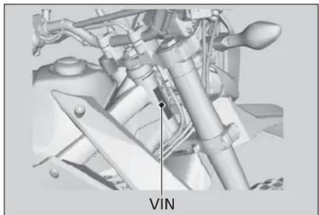 Honda CRF300L (2013) - Vehicle Identification Number - 1