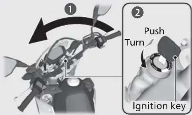Honda CRF300L (2013) - Steering Lock - 1
