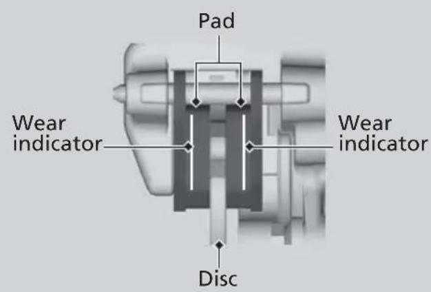 Honda CRF300L (2013) - Inspecting the Brake Pads - 2