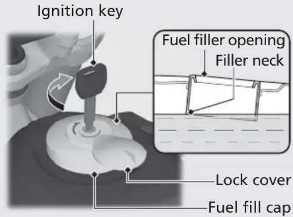 Honda CRF300L (2013) - Refueling - 1