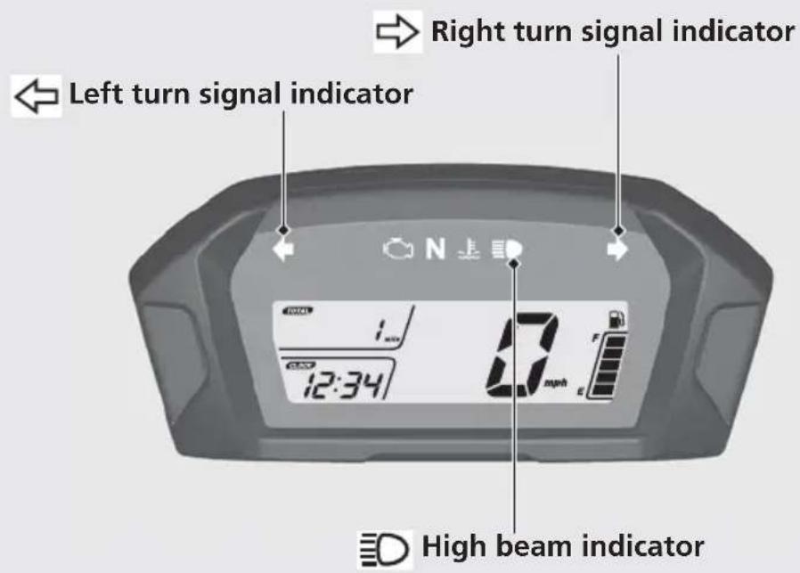 Honda CRF300L (2013) - PGM-FI (Programmed Fuel Injection) malfunction indicator lamp (MIL) - 1