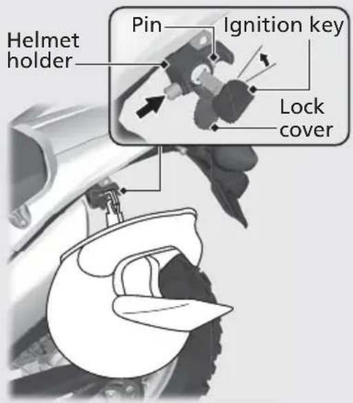 Honda CRF300L (2013) - Helmet Holder - 1